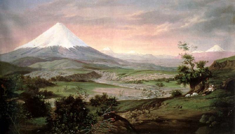 Aragon jose Rafael the coto paxi,ecuador oil painting picture